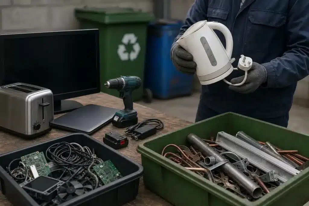 recykling weee 2026 przewodnik po zlomie elektrycznym i bezpieczenstwie baterii litowych w londynie 3