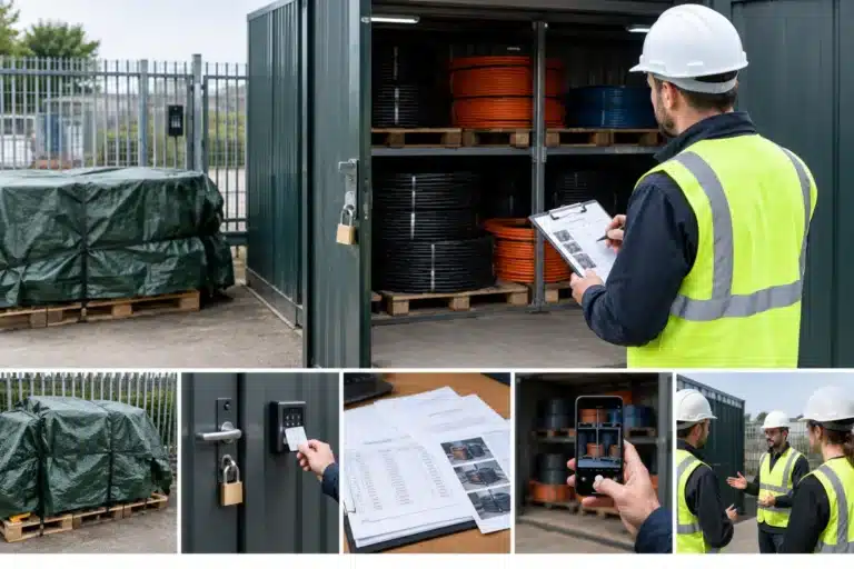 Chroń przechowywane kable bez ingerowania w zamontowane instalacje — Kradzież kabli miedzianych: ochrona mienia i odpowiedzialny recykling